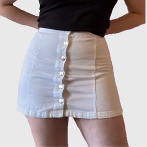White Button Up Skirt